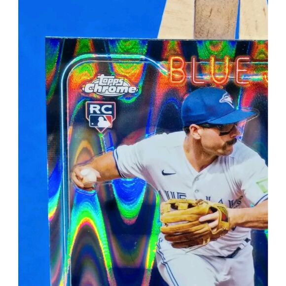 2024 Topps Chrome - Davis Schneider #290 RayWave Refractor (RC) - Picture 3 of 5